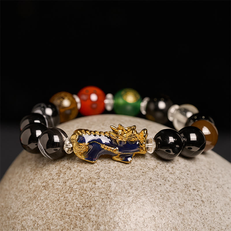 Buddha Stones, Sardonyx-Perlen, Fünf Elemente, Farbwechsel, Pi Xiu, Positives Armband - image 1