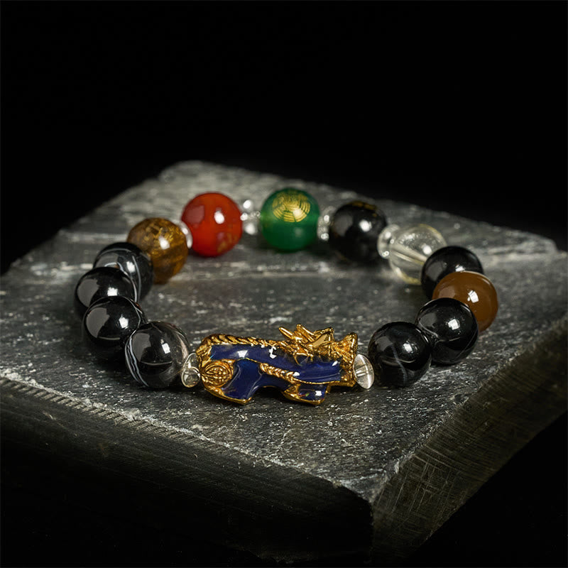 Buddha Stones, Sardonyx-Perlen, Fünf Elemente, Farbwechsel, Pi Xiu, Positives Armband - image 2