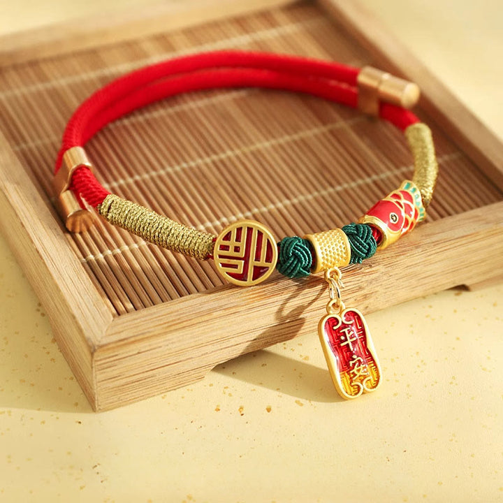Buddha Stones -Metallanhänger mit roter Schnur – Frieden, Freude, Segen und Schutz – Verstellbares Halsband für Katzen und kleine Hunde - image 1