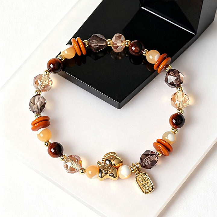 Buddha Stones, Tigerauge, Eis, Obsidian, Perle – Armband für das Jahr des Pferdes: Glück, Reichtum und Wohlstand - image 4