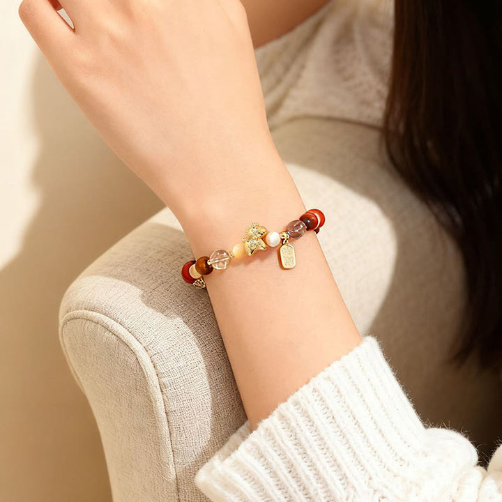 Buddha Stones, Tigerauge, Eis, Obsidian, Perle – Armband für das Jahr des Pferdes: Glück, Reichtum und Wohlstand - image 20