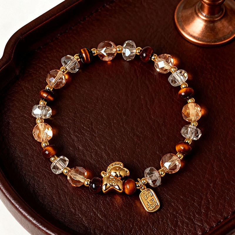 Buddha Stones, Tigerauge, Eis, Obsidian, Perle – Armband für das Jahr des Pferdes: Glück, Reichtum und Wohlstand - image 15