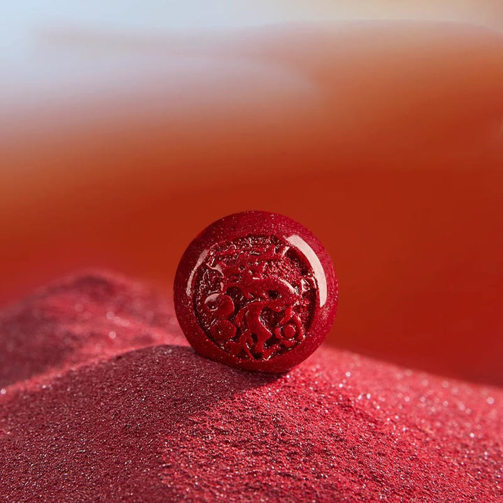 Buddha Stones, Chinesisches Tierkreiszeichen, Jahr des Pferdes, Geschnitztes Zinnoberarmband, Friedvoller Segen - image 21