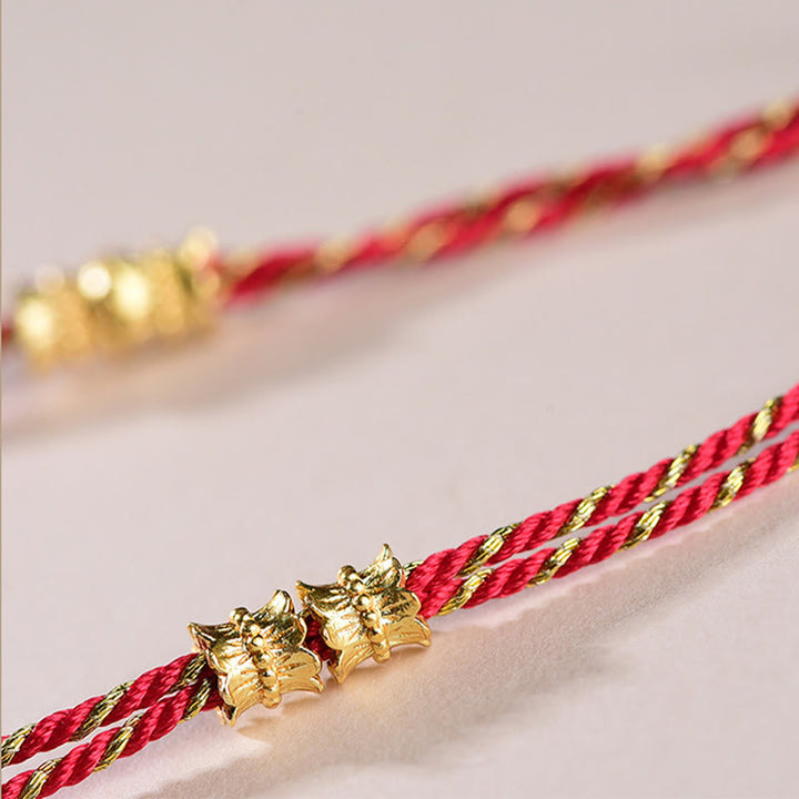 Buddha Stones, Fünf-Kaiser-Münzen, Kupferwaage, handgewebtes Armband  - image 12