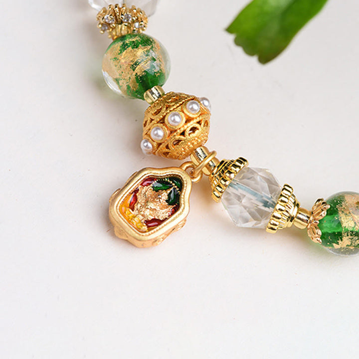 Buddha Stones, Liuli-Glas, 925er Sterlingsilber, Kupfer – Armband zum Schutz vor bösen Geistern - image 13