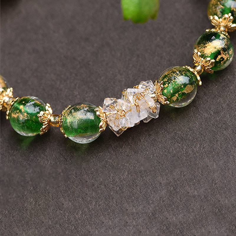 Buddha Stones, Liuli-Glas, 925er Sterlingsilber, Kupfer – Armband zum Schutz vor bösen Geistern - image 14