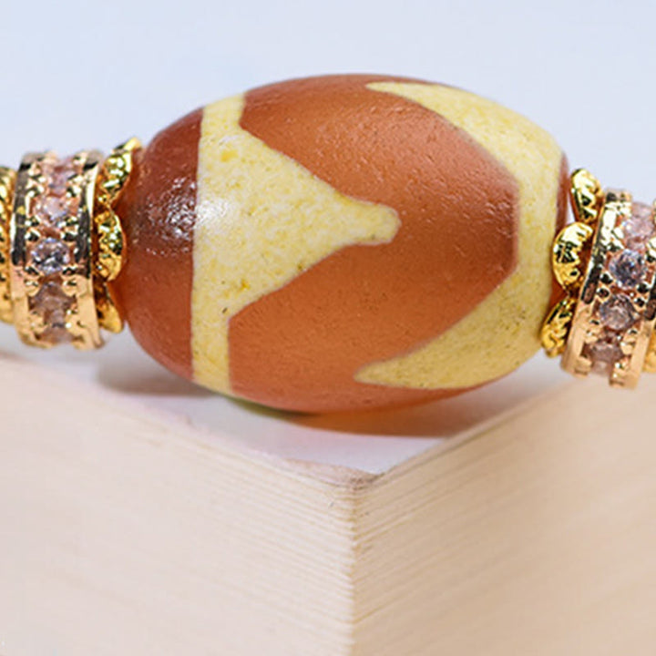 Buddha Stones, Liuli-Glas-Dzi-Perlen, Segensarmband - image 17