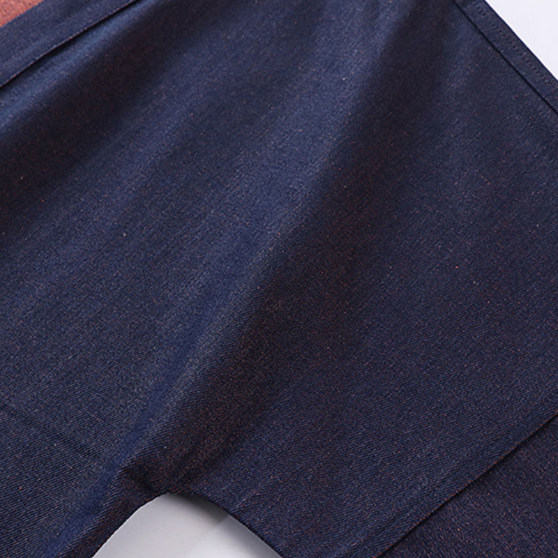 Buddha Stones Herren-Kimono aus Denim und Baumwolle mit Schnürung, offener Vorderseite und Dreiviertelärmeln - image 8