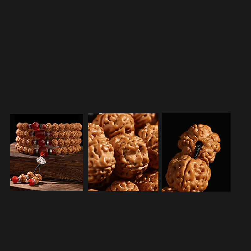 Buddha Stones ​​Tibetische 108 Perlen Bodhi-Samen Dreiaugige Dzi-Perle Glücksmala - image 10