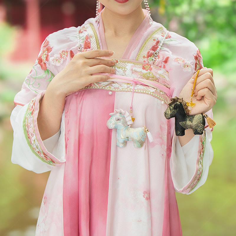 Buddha Stones, Jahr des Pferdes, rote Schnurquasten-Stickerei, Hängedekoration - image 13