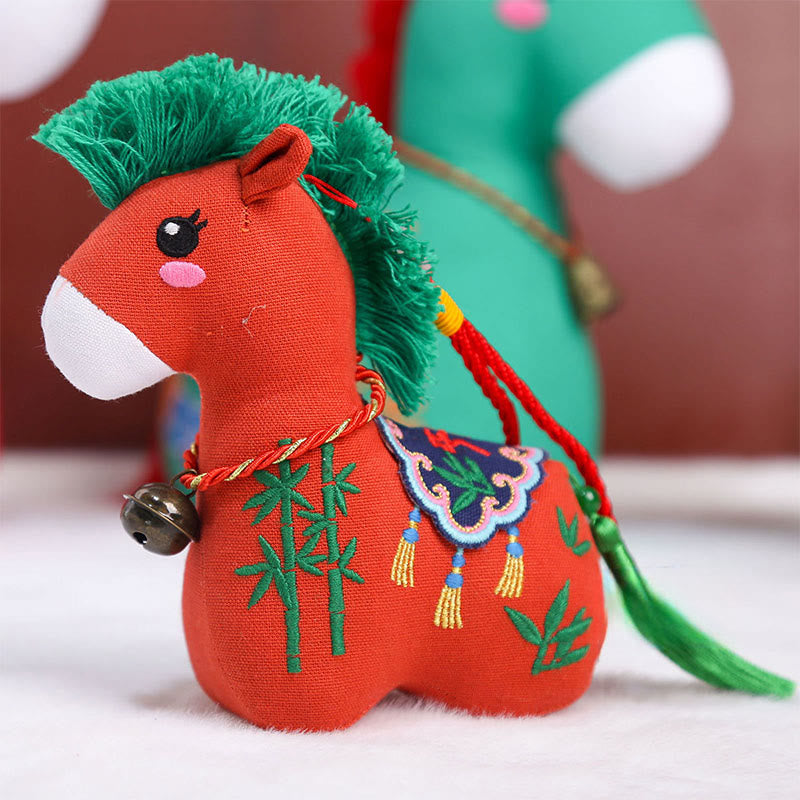 Buddha Stones, Jahr des Pferdes, Kupferrote Schnur, Fu-Zeichenstickerei, Wohlstands-Heimdekoration - image 6