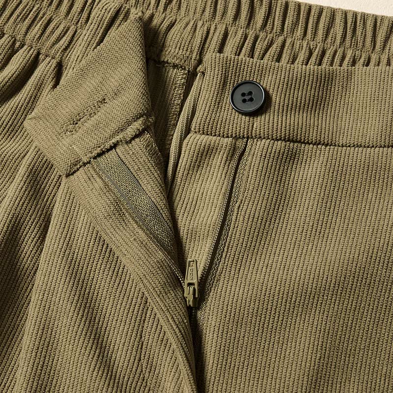 Buddha Stones Commute Herbst Cord Damen Haremshose mit hohem Bund und Taschen - image 6