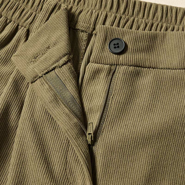 Buddha Stones Commute Herbst Cord Damen Haremshose mit hohem Bund und Taschen - image 6