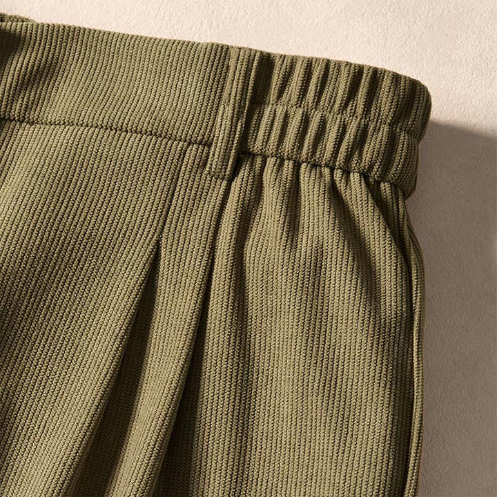 Buddha Stones Commute Herbst Cord Damen Haremshose mit hohem Bund und Taschen - image 7