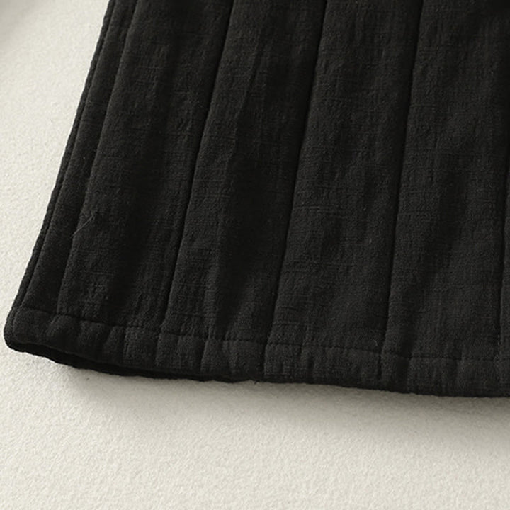 Buddha Stones Einfarbige, dicke Damenhose aus Baumwoll-Polyester-Mischgewebe mit Taschen - image 11