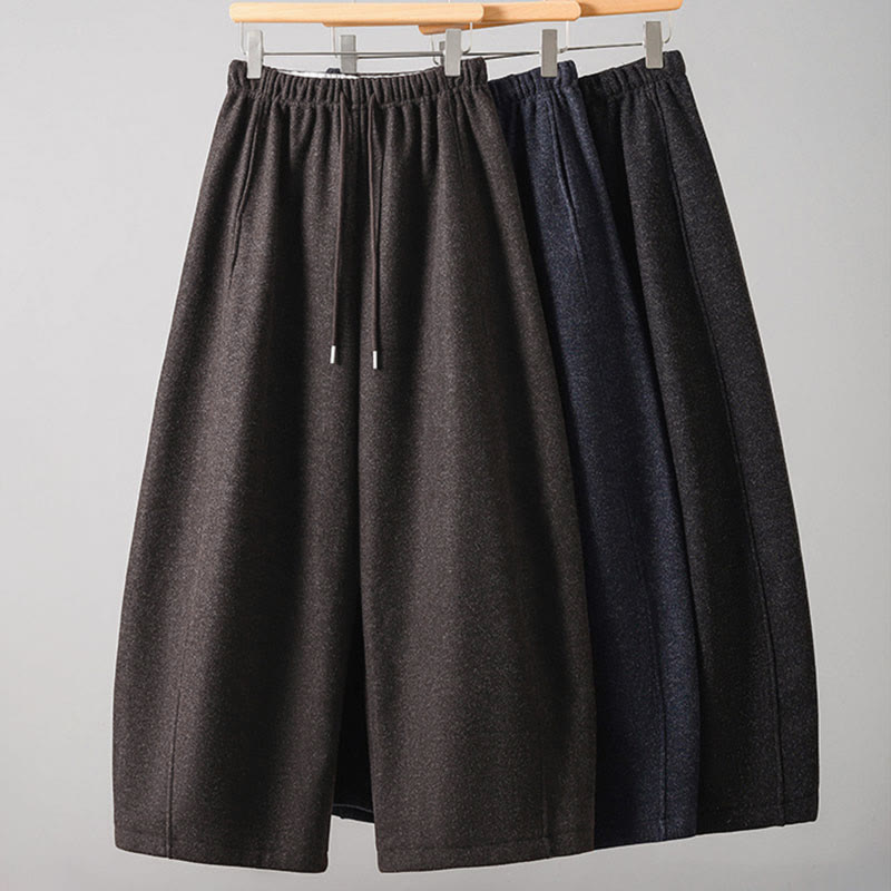 Buddha Stones Schlichte Baumwollhose für Damen mit Schnürung und Taschen - image 23