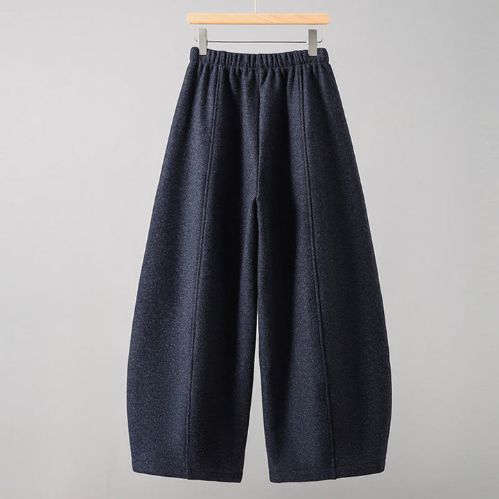 Buddha Stones Schlichte Baumwollhose für Damen mit Schnürung und Taschen - image 8