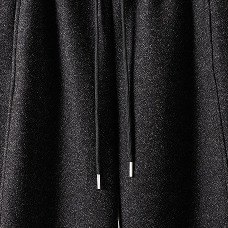 Buddha Stones Schlichte Baumwollhose für Damen mit Schnürung und Taschen - image 3
