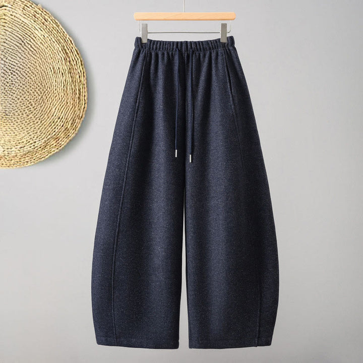 Buddha Stones Schlichte Baumwollhose für Damen mit Schnürung und Taschen - Mitternachtsblau - US8-10, UK/AU12-14, EU40-42 (2XL) - image 7