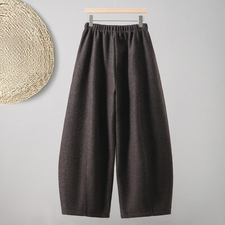 Buddha Stones Schlichte Baumwollhose für Damen mit Schnürung und Taschen - Sattelbraun - US8-10, UK/AU12-14, EU40-42 (2XL) - image 14