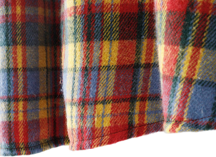 Buddha Stones Herbst/Winter Damen-Baumwollrock mit Karomuster und Taschen - image 5