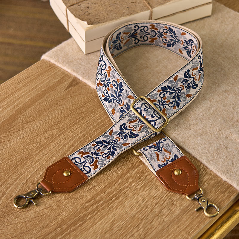 Buddha Stones, Blumen, geometrische Stickerei, verstellbare Handtaschen-, Umhängetaschen- und Schultergurte, Ersatz - Beige - 80-140 cm * 5 cm - image 20