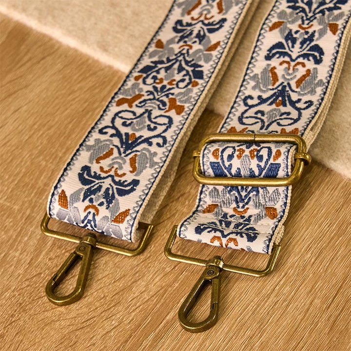 Buddha Stones, böhmische Blumen, geometrische Stickerei, verstellbare Handtaschen, Umhängetaschen, Schultertaschen, Ersatzriemen - image 4