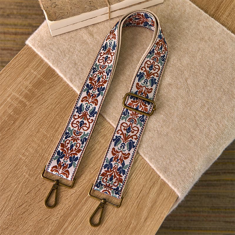 Buddha Stones, böhmische Blumen, geometrische Stickerei, verstellbare Handtaschen, Umhängetaschen, Schultertaschen, Ersatzriemen - image 10