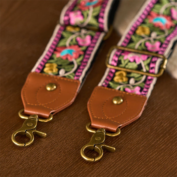 Buddha Stones, böhmische Blumenranken-Stickerei, geometrische Stickerei, verstellbare Handtaschen-, Umhängetaschen- und Schulterriemen, Ersatzriemen - image 21