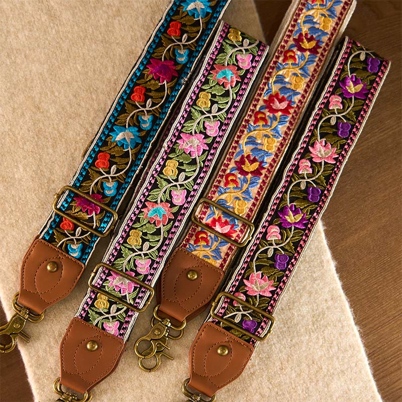 Buddha Stones, böhmische Blumenranken-Stickerei, geometrische Stickerei, verstellbare Handtaschen-, Umhängetaschen- und Schulterriemen, Ersatzriemen - image 28