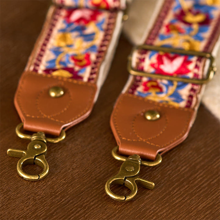 Buddha Stones, böhmische Blumenranken-Stickerei, geometrische Stickerei, verstellbare Handtaschen-, Umhängetaschen- und Schulterriemen, Ersatzriemen - image 15