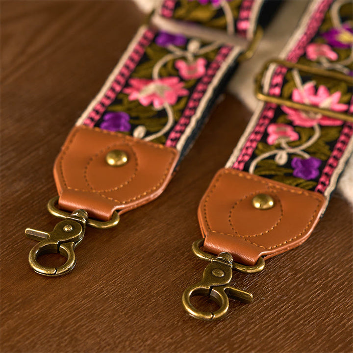 Buddha Stones, böhmische Blumenranken-Stickerei, geometrische Stickerei, verstellbare Handtaschen-, Umhängetaschen- und Schulterriemen, Ersatzriemen - image 27