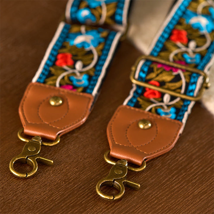 Buddha Stones, böhmische Blumenranken-Stickerei, geometrische Stickerei, verstellbare Handtaschen-, Umhängetaschen- und Schulterriemen, Ersatzriemen - image 7