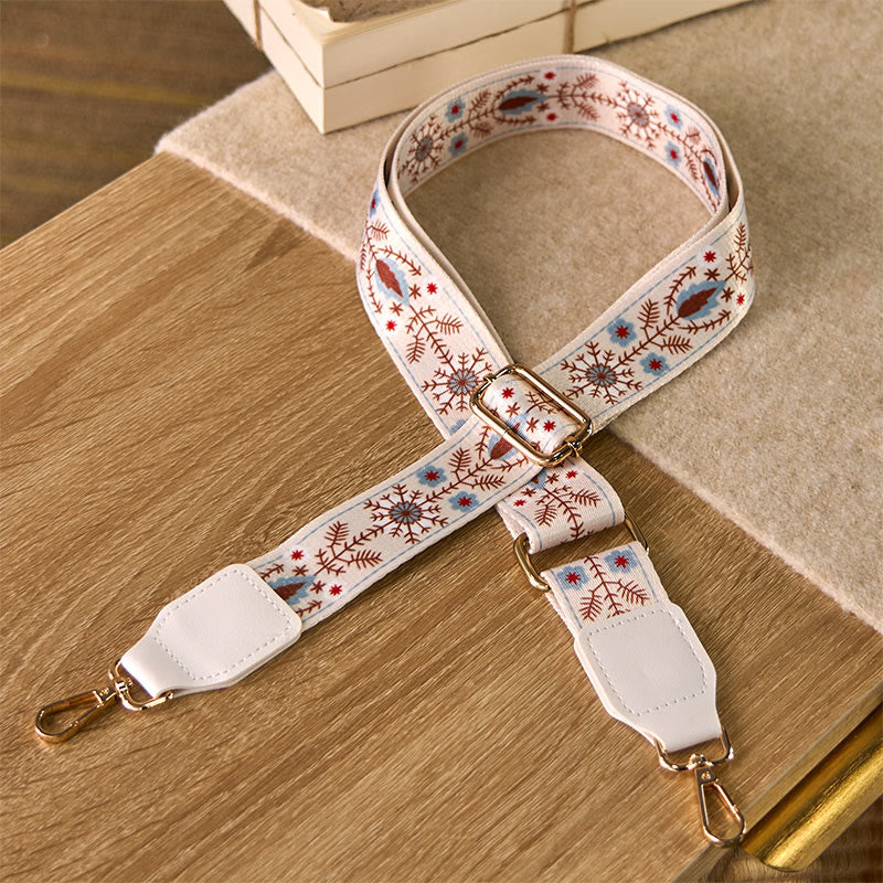 Buddha Stones Bohemian Flower Verstellbare Handtaschen-Umhängetaschen-Schultertaschen-Ersatzriemen - Weiß - 70-135 cm * 3,8 cm - image 5