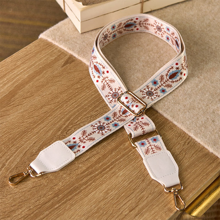 Buddha Stones Bohemian Flower Verstellbare Handtaschen-Umhängetaschen-Schultertaschen-Ersatzriemen - Weiß - 70-135 cm * 3,8 cm - image 5