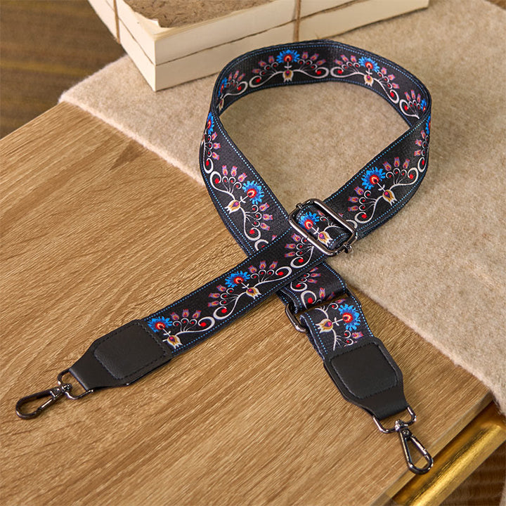 Buddha Stones Bohemian Morning Glory Flower Verstellbare Handtaschen-Umhängetaschen-Schultertaschen-Ersatzriemen - image 1