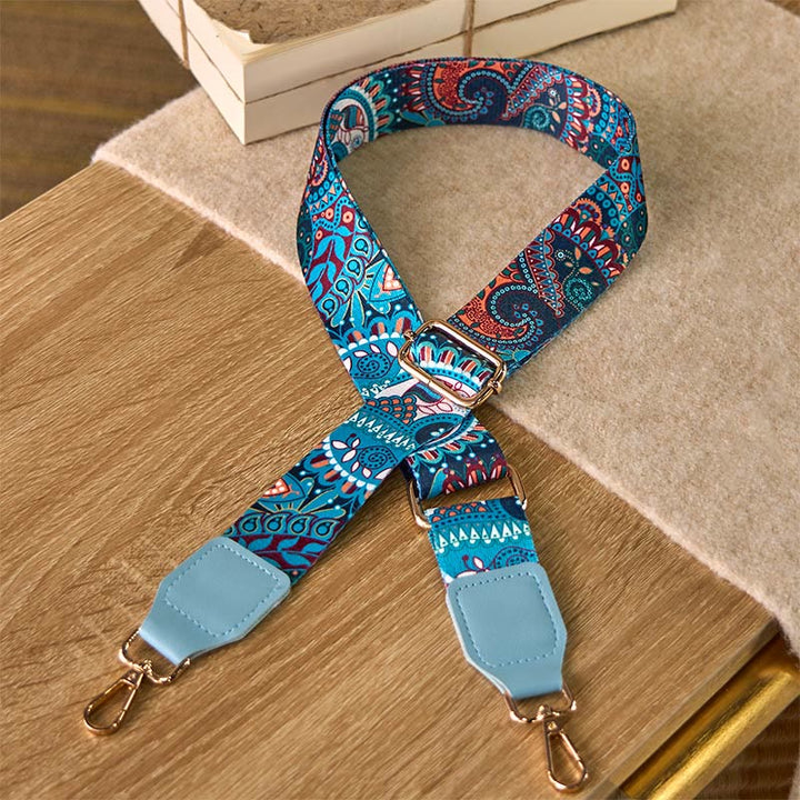 Buddha Stones Bohemian Sunflower Eyes Verstellbare Handtaschen-Umhängetaschen-Schultertaschen-Ersatzriemen - Blau - 75–145 cm × 3,8 cm - image 5