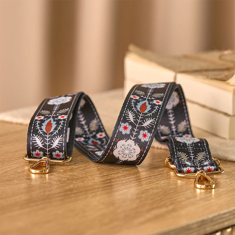 Buddha Stones, Boho-Blumen, Blätter, geometrisches Jacquard-Muster, verstellbare Handtaschen-, Umhängetaschen- und Schultergurte, Ersatz - image 2