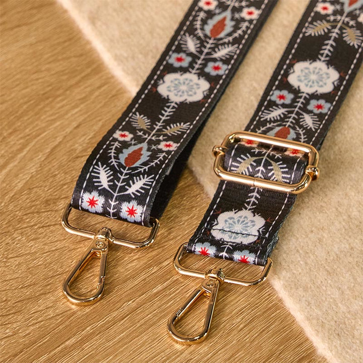 Buddha Stones, Boho-Blumen, Blätter, geometrisches Jacquard-Muster, verstellbare Handtaschen-, Umhängetaschen- und Schultergurte, Ersatz - image 4