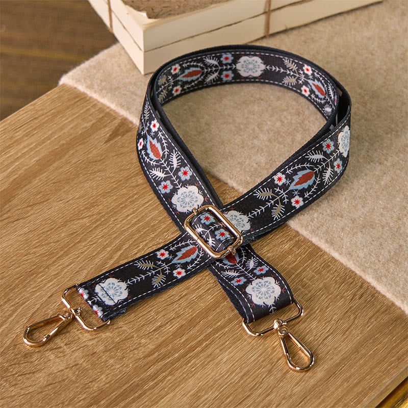 Buddha Stones, Boho-Blumen, Blätter, geometrisches Jacquard-Muster, verstellbare Handtaschen-, Umhängetaschen- und Schultergurte, Ersatz - image 1