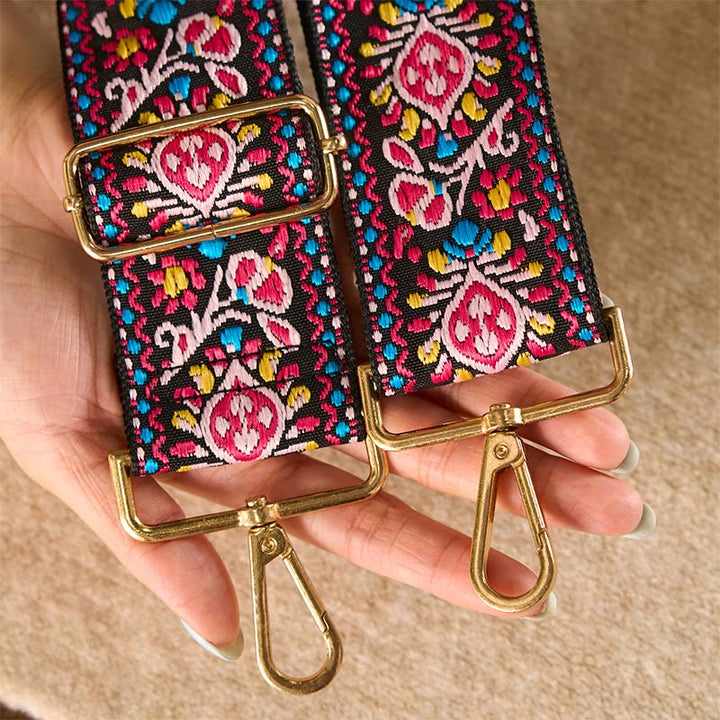 Buddha Stones, böhmische Blumen, geometrische Streifen, Stickerei, verstellbare Handtaschen, Umhängetaschen, Schultertaschen, Taschenriemen, Ersatz - image 18