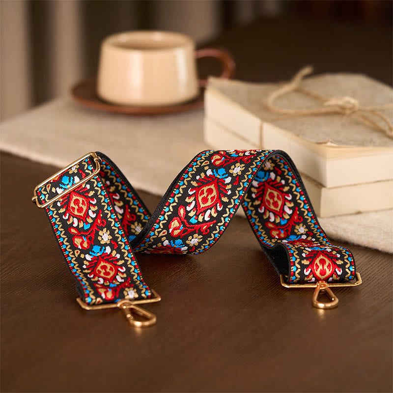 Buddha Stones, böhmische Blumen, geometrische Streifen, Stickerei, verstellbare Handtaschen, Umhängetaschen, Schultertaschen, Taschenriemen, Ersatz - image 21