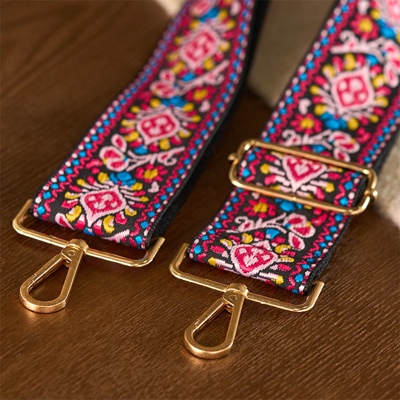 Buddha Stones, böhmische Blumen, geometrische Streifen, Stickerei, verstellbare Handtaschen, Umhängetaschen, Schultertaschen, Taschenriemen, Ersatz - image 17