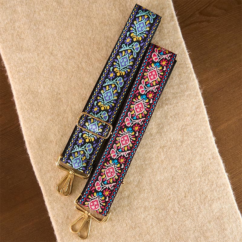 Buddha Stones, böhmische Blumen, geometrische Streifen, Stickerei, verstellbare Handtaschen, Umhängetaschen, Schultertaschen, Taschenriemen, Ersatz - image 27