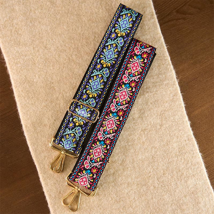 Buddha Stones, böhmische Blumen, geometrische Streifen, Stickerei, verstellbare Handtaschen, Umhängetaschen, Schultertaschen, Taschenriemen, Ersatz - image 27