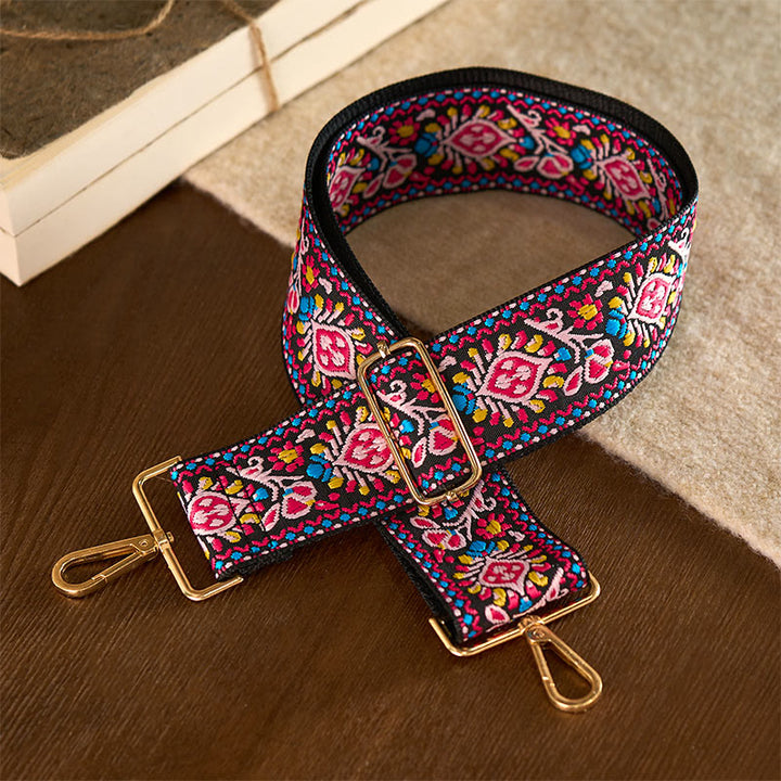 Buddha Stones, böhmische Blumen, geometrische Streifen, Stickerei, verstellbare Handtaschen, Umhängetaschen, Schultertaschen, Taschenriemen, Ersatz - image 10