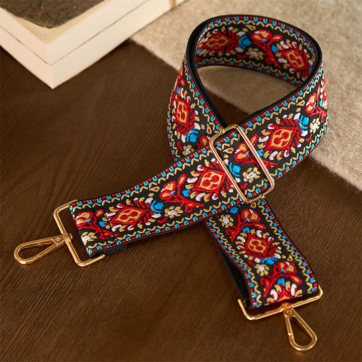 Buddha Stones, böhmische Blumen, geometrische Streifen, Stickerei, verstellbare Handtaschen, Umhängetaschen, Schultertaschen, Taschenriemen, Ersatz - image 20