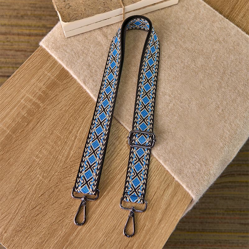 Buddha Stones Boho Diamond Rhombus Stripe Geometrische Verstellbare Handtaschen Umhängetaschen Schultergurte Ersatz - image 1