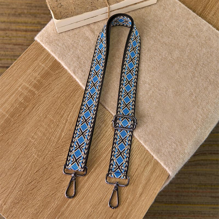 Buddha Stones Boho Diamond Rhombus Stripe Geometrische Verstellbare Handtaschen Umhängetaschen Schultergurte Ersatz - image 1