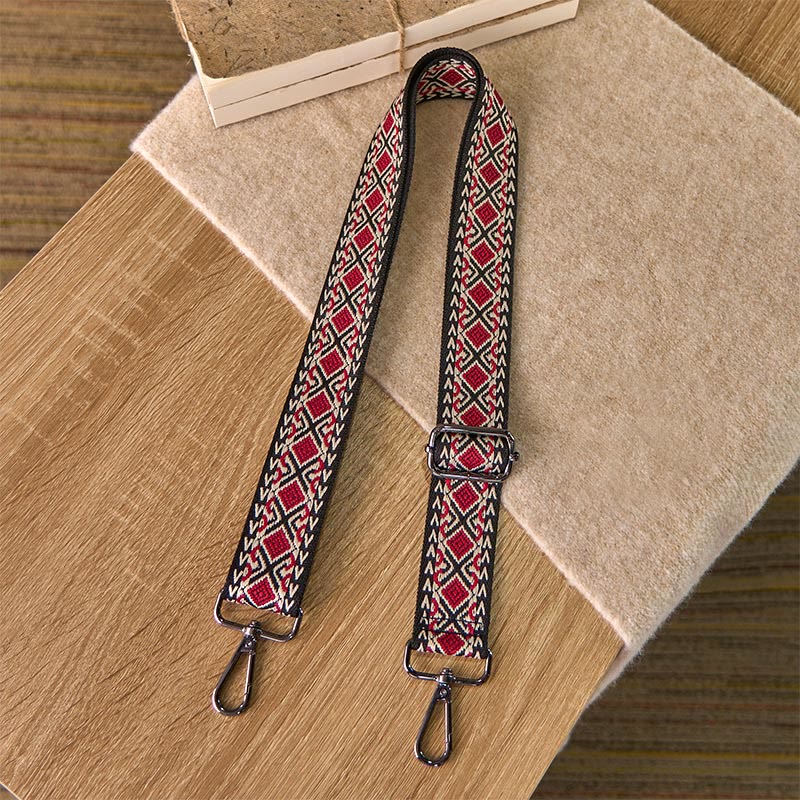 Buddha Stones Boho Diamond Rhombus Stripe Geometrische Verstellbare Handtaschen Umhängetaschen Schultergurte Ersatz - image 5